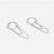 S925 Earless Welfare Sterling Silver Ear Clip Female Simple and Compact Tassel Earrings Ear Studs Earrings Ear Clip Tide