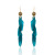 and American Retro Colorful Chain Tassel Earrings Bohemian Feather Yiwu Accessories Creative Long Earrings Wholesale