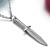 Direct Wholesale Ornament Wholesale Pure Steel Necklace Personality Dagger Pendant Titanium Steel Men's Necklace White