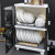 Factory Direct Supply Kitchen Draining Cupboard Tableware Storage Box with Lid Plastic Dish Rack Storage Box