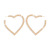 Fashion and Fully-Jewelled New Earrings Exaggerated and Personalized Heart Earrings Sweet Elegance Simple Earrings
