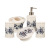 American Ceramic Bathroom Five-Piece Toiletries Creative Cross-Border Gargle Cup Toothbrush Holder Hotel Bathroom Toiletries