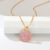 and America Cross Border Necklace Exquisite Fashion Alloy Dripping Oil Star and Moon Necklace Double-Layer Pendant