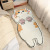 Cartoon Cute Cashmere-like Carpet Girl's Heart Cat Bedroom Bedside Blanket Simple Special-Shaped Long Velvet Children's Room Mat