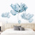 Removable Wall Sticker Creative Nordic Blue Flower Wall Sticker Sofa Bedroom Room Warm Background Wall Decoration Self-Adhesive Stickers