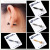 Screw Stud Earrings Personality Double-Sided Front and Rear Wear Earrings Puncture Funny Alternative Halloween Ornaments