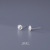 Pure Silver Plain Ear Studs Women's Simple Ear-Caring Earrings Niche Tide Ear Bone Stud Ear Bar Ear Rings Wholesale