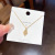 Women's All-Match Korean Style Light Luxury Leaf Pendant Special-Interest Design Titanium Steel Clavicle Chain Jewelry