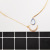 Ornament Simple and Elegant Diamond Moon Shape Studded with Water Drop Zircon Women's Short Necklace Collar Wholesale