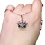 on Kwai Supply Pt950 Eight Hearts and Eight Arrows Necklace Imitation American Imported D Color Moissanite Crown Pendant
