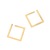 Simple Rhombus Earrings Exaggerated Geometry Three-Dimensional Earrings Square Back-Shaped Niche Cold Earrings