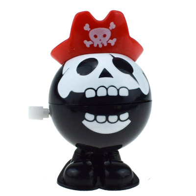 Novelty Toys Winding Clockwork Winding Pirate Hat Skull Halloween Christmas Small Gift Novelty Toys