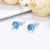 Wish Supply Refined and Simple Colorful Crystal Ball Sterling Silver Needle Multicolor Crystal Ball Earrings Factory