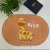 Oval Bathroom Bathroom Absorbent Floor Mat Entrance Door Mat Bedroom Living Room Pile Floor Covering Bathroom Non-Slip 