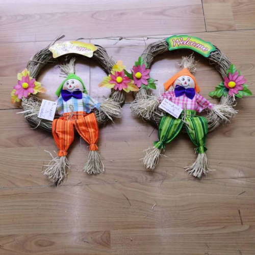 easter simulation scarecrow rabbit， broom， ghost festival picture， sunflower， sun festival， harvest festival