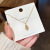 Women's All-Match Korean Style Light Luxury Leaf Pendant Special-Interest Design Titanium Steel Clavicle Chain Jewelry