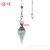 Cross Border Foreign Trade New Accessories Retro Natural Crystal Gravel Resin Colorful Hexagonal Cone Spirit Pendant