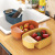 Fruit and Vegetable Water Filter Blue Sink Drain Basket Kitchen Sink Dry Wet Separation Plastic Saddle Drain Basket