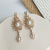 Retro Court Baroque Pearl Earrings Elegant Earrings Classical Elegant Non-Piercing Ear Clip Silver Pin Earrings 264