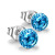 Wish Supply Refined and Simple Colorful Crystal Ball Sterling Silver Needle Multicolor Crystal Ball Earrings Factory