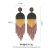 Bead Earrings Bohemian Beaded Vintage Earrings European and American National Style Exaggerated Color Earrings for Women