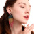 Bead Earrings Bohemian Beaded Vintage Earrings European and American National Style Exaggerated Color Earrings for Women