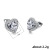 and American New Hot Sale Ear Rings All-Match Simple Exquisite Women's Cute Earrings Heart-Shaped Zircon Stud Earrings