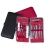 Silvery 4pcs to 20pcs black red pu leather stainless steel nail clipper manicure set