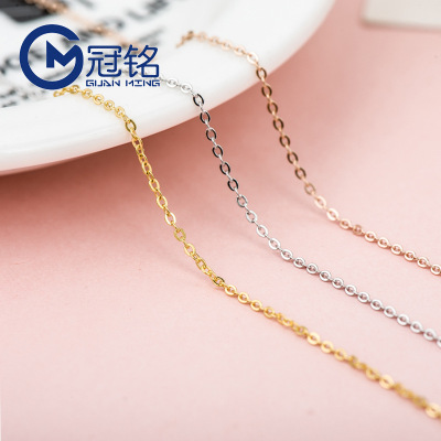 Jewelry Cross Chain O-Shaped Necklace Female 925 Silver Korean Pendant Necklace Fashion Short Clavicle Chain Wholesale