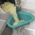 Punch-Free Non-Marking Creativity Sink Swan Drain Basket Fruit and Vegetable Washing Basin Pool Water Filter Blue