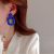 Needle Acrylic Twist Square Earrings Graceful Geometric Retro Stud Earrings Fashion Trending Personalized Earrings Women