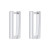 Geometric Shaped Earrings Stainless Steel Trendy Rectangle Ear Clip Personality Titanium Steel Earrings Earrings