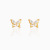 INS Hot-Sale Earrings Golden Ice Cream Element Color Zirconium Earrings Dongdaemun New Women's Earrings