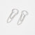 S925 Earless Welfare Sterling Silver Ear Clip Female Simple and Compact Tassel Earrings Ear Studs Earrings Ear Clip Tide