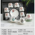 Jingdezhen Ceramic Spot Coffee Set Water Cup Gold-Plated Mug Tray Kitchen Supplies Export Dish