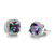 Super Hot Ornament Geometric Opal Earrings Women's Simple Fashion Opal Earrings Men's One Piece Dropshipping Earrings