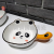 Cartoon Bowl and Dish Ceramic Handle Milk Pot Rice Bowl Soup Bowl Dumpling Plate Pizza Plate Tray Kitchen Supplies