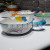 Cartoon Bowl and Dish Ceramic Handle Milk Pot Rice Bowl Soup Bowl Dumpling Plate Pizza Plate Tray Kitchen Supplies