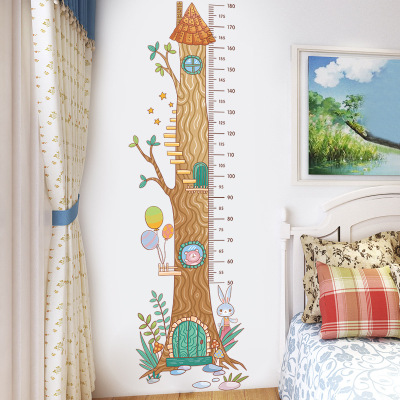 Gs9743 Cartoon Height Sticker Baby Room Decoration Stickers Self-Adhesive Wallpaper Stickers Removable Height Measuring Wall Stickers