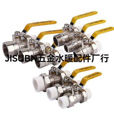 PPR Double Loose Joint Ball Valve 4 Points 201 Inch 32 Switch Internal and External Thread 6 Points 25 Radiator Hot Melt Copper Valve