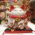 Lemeow 7-Inch Cherry Cat Money Box Store Home Living Room Decorations Ceramics