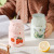 INS Good-looking Ceramic Cup with Straw Cute Cartoon Mug Drinking Cup Wholesale Student Yogurt Cup with Lid