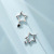 Fashion Normcore Style Hollow Stars Stud Earrings Female Mori Artistic Five-Pointed Star Pendant Earrings Earrings Hipster Ornament