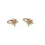 Eyes 925 Silver Needle Plated 14K Real Gold Korean Style Zircon Personality XINGX No Pierced Ear Clip Female Ear Clip