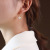 Normcore Bag Simple Elegant Pearl Earrings Women's Ear Hook Jewelry Earrings Titanium Steel Material Color Retention