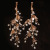 H5110 Bridal Earrings European and American Fashion Cross-Border Hot Zircon Handmade Eardrop Tassel Earrings Headdress