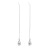 Sale Personalized Earrings Zircon Water Drops Tassel Asymmetric Hanging Earrings Women's Long Earrings Graceful Earrings