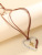 Retro Ethnic Style Alloy Peach Heart Cross Sweater Chain Necklace Simple Elegant Cross-Border Sold Jewelry Wholesale