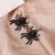 Europe and America Creative Spider Alloy Earring Dark Series Exaggerated Animal Earrings Gothic Earrings Halloween Gift