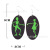 Leather Earrings Pumpkin Skull Fluorescent Green Luminous Earrings Best Seller in Europe and America Halloween Ornaments